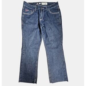 Lapco FR Modern Fit Bootcut Jeans Denim Dark Wash Womens 10R/28 Cotton L-PFRD10M